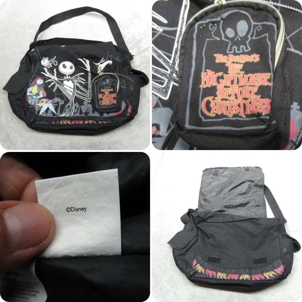 Disney Candy Bag Halloween Black Tim Burton Nightmare Before Christmas Messenger